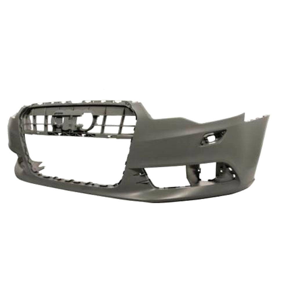 Bara fata Audi A6 (C7), 06.2014-, parte montare, cu primer, cu gauri senzori parcare; cu ornament cromat, 13E207-1, Aftermarket Bara fata Audi A6 (C7), 06.2014-, parte montare, cu primer, cu gauri senzori parcare; cu ornament cromat, 13E207-1, Aftermarket