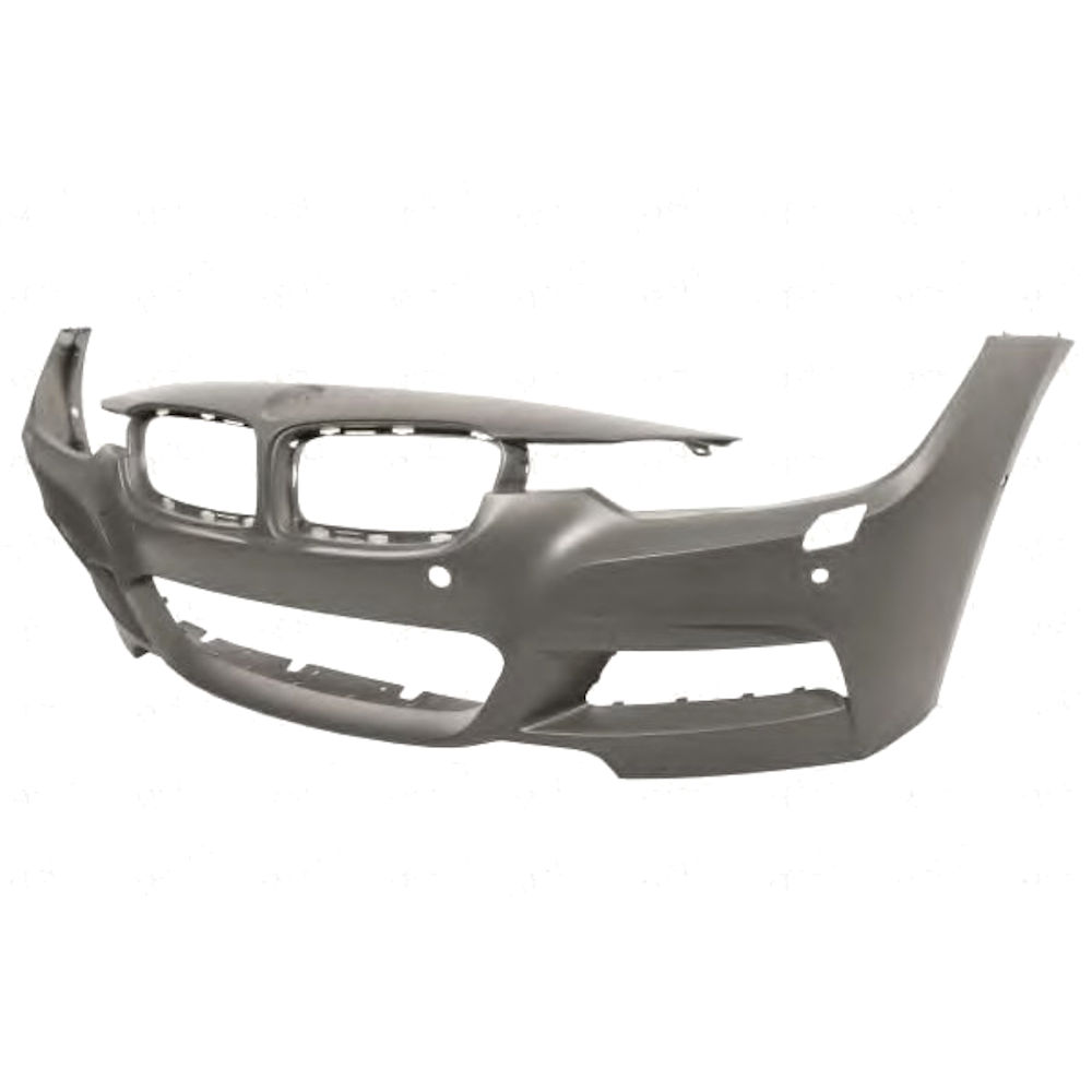 Bara fata Bmw Seria 3 / 3 Gt (F30/31/34/35), 2012- Cu M-Paket, parte montare, cu gauri pentru spalator si senzori de parcare si PDC, 20D10732, Aftermarket