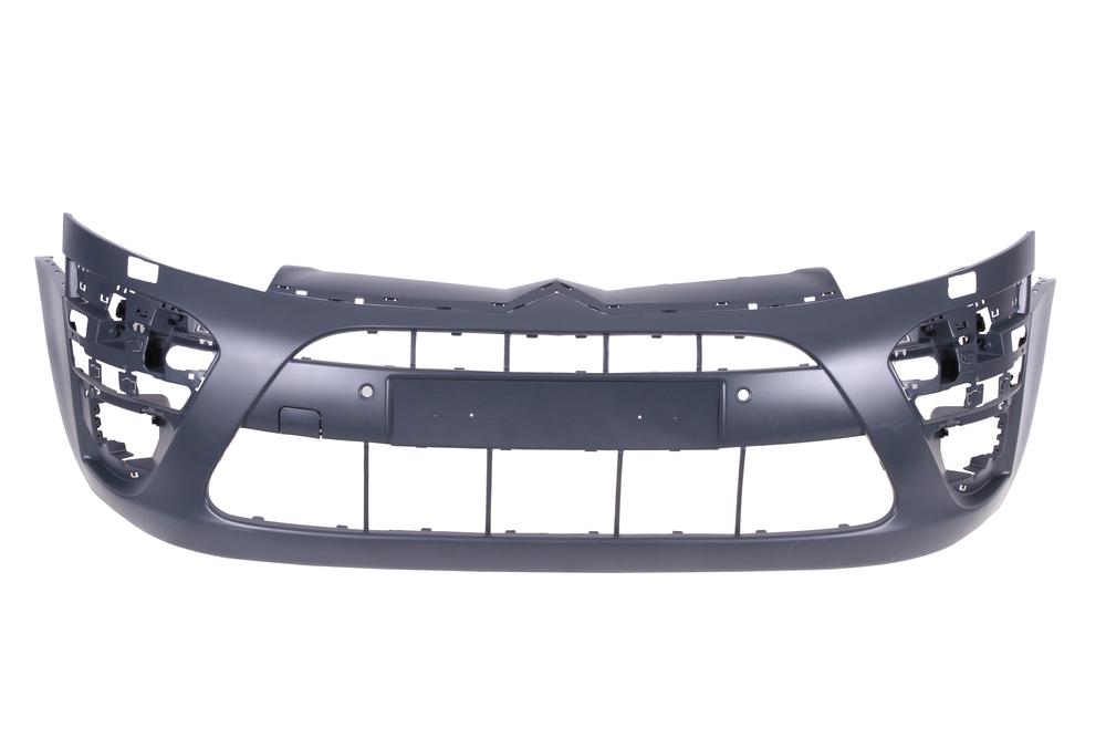 Bara fata Citroen C4 Picasso (Ua/Ud), 2010-06.2013, Grand Picasso 2010-06.2013 grunduit, cu gauri pentru senzori de parcare,cu gauri pentru spalatoare faruri, 7401WN