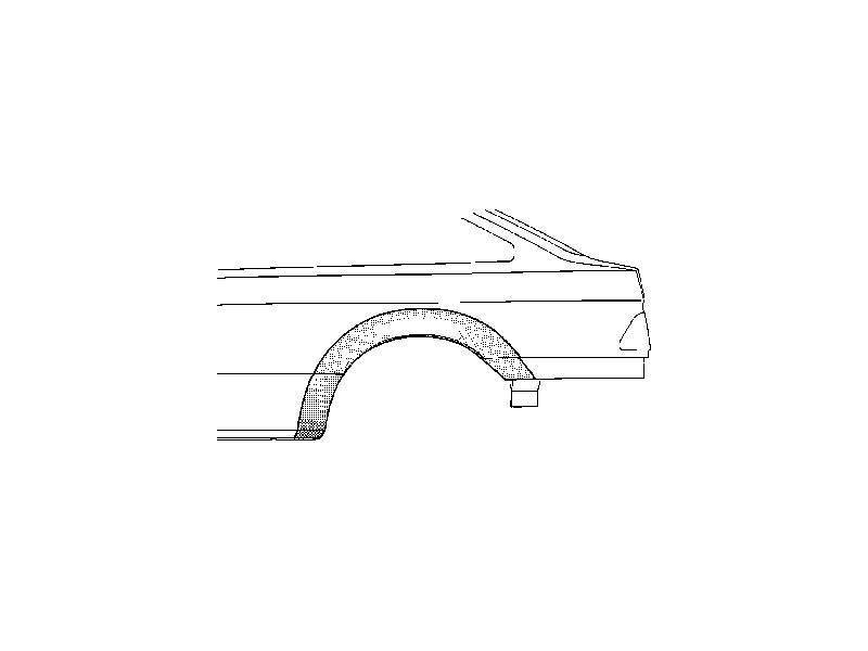 Segment reparatie aripa spate Ford Sierra 1982-1993 Partea Stanga, Spate,model cu 4-5 usi