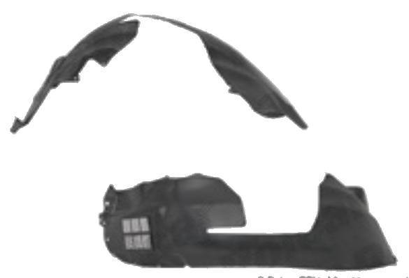 Carenaj roata Lancia Thesis (841Ax), 09.2001-2007, partea Stanga, Fata, 60680834, 4222FL1T