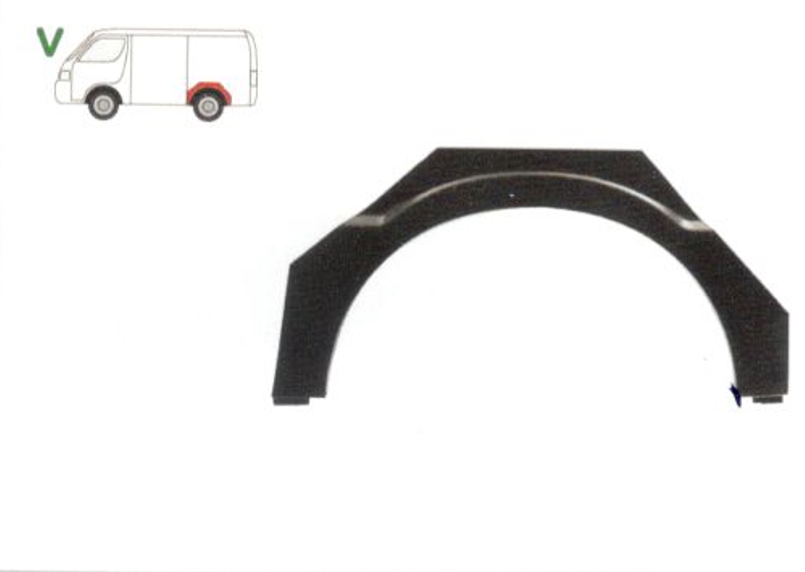 Segment reparatie aripa spate Mazda E2000-3000 1985-1998, Partea Stanga, Spate, model : E1800/E2000/E3000,