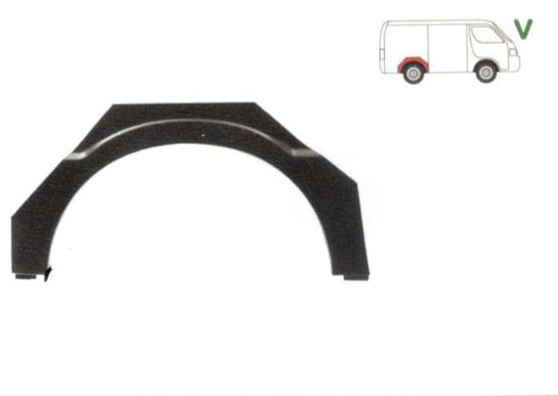 Segment reparatie aripa spate Mazda E2000-3000 1985-1998 Partea Dreapta, Spate, model : E1800/E2000/E3000,