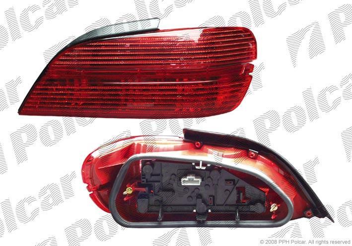 Stop spate lampa Peugeot 406 (8), 04.1999-04.2004, Sedan, partea Dreapta, tip bec P21/5W+P21W+PY21W; fara ornament; Omologare: ECE, DEPO