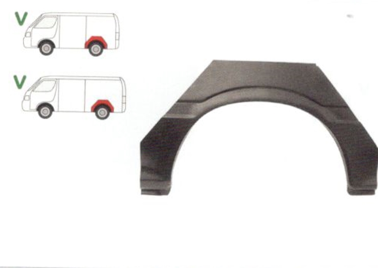 Segment reparatie aripa spate Toyota Hiace, 1989-1995 Partea Stanga, Spate,