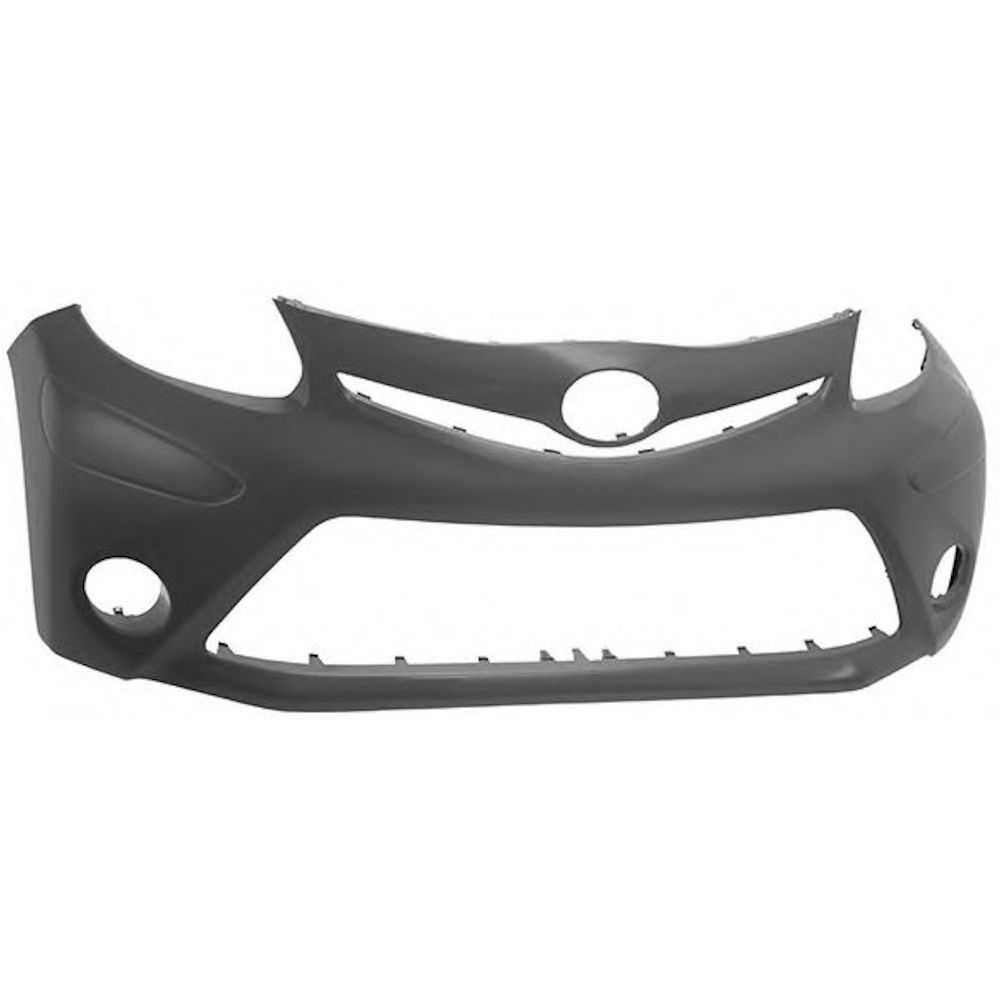 Bara fata Toyota Aygo, 01.2012-08.2014, parte montare trebuie vopsita, fara primer, cu gauri pentru proiectoare, 81A107-J, Aftermarket