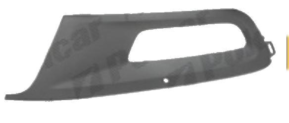 Grila bara VW Polo (6R), 08.2009-Model GTI, 6R0853666E9B9, 95332712 cu gaura pentru proiectoare