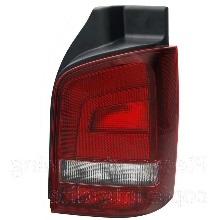 Stop spate lampa VW Transporter/Multivan (T5), 10.2009-2015, Caravelle, Multivan, partea Dreapta, P21/5W+P21W+PY21W+R10W; rosu-alb, fumuriu; fara soclu bec ; Omologare: ECE, DEPO