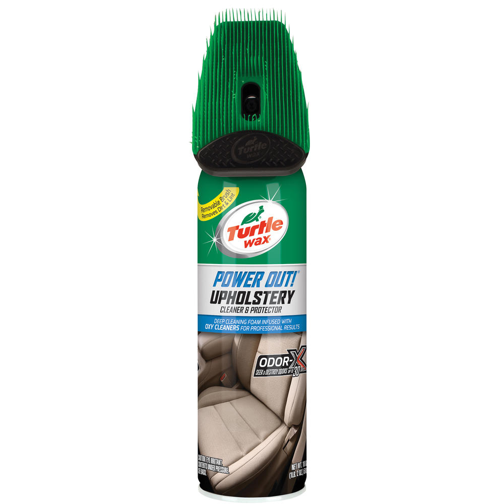 Spray curatare si intretinere tapiterie cu perie Turtle Wax Power Out Upholstery 400ml