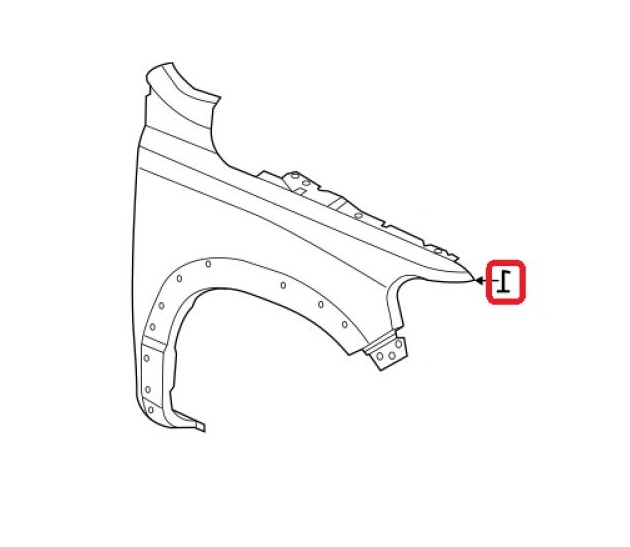 Aripa fata Ram 1500/2500/3500, 01.2018-, Fata, Dreapta, Aftermarket