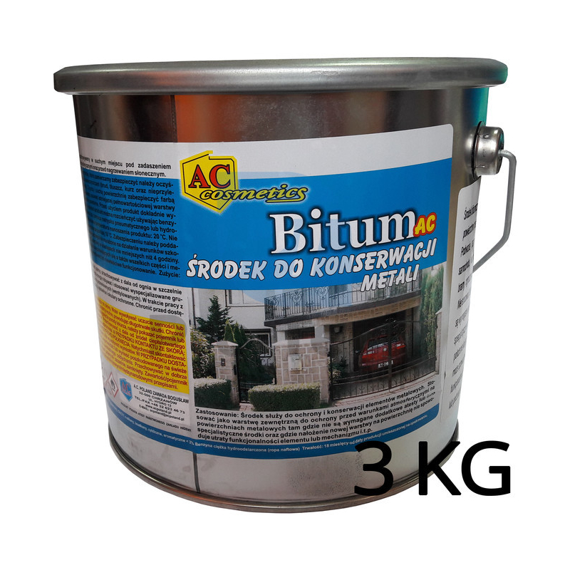 Agent bituminos pentru protejarea si conservarea elementelor din metal, antifon 3kg, AC Cosmetics