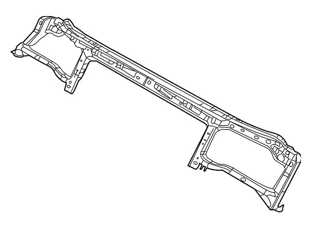 Trager panou central Dodge Challenger, 2011-10.2014, Fata, Aftermarket