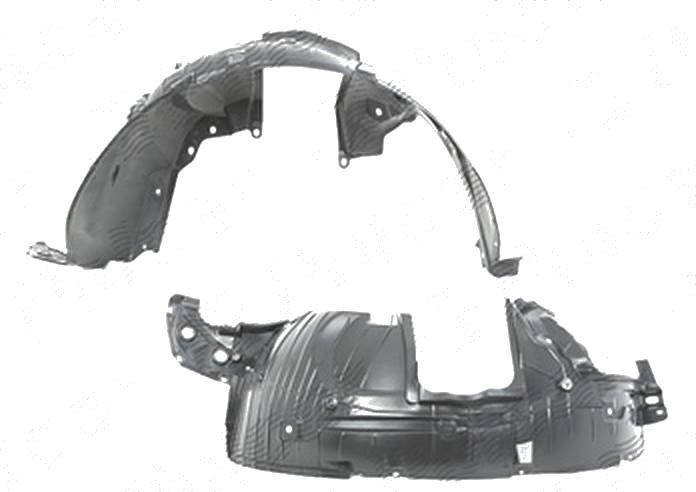 Carenaj aripa interioara, aparatori noroi Nissan Rogue (J10), 10.2007-12.2013; Rogue (J11), 07.2013-2015 , fata, Stanga, polipropilena (PP/PPE)