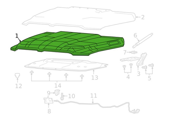 Capota motor Ram 1500/2500/3500, 01.2018-, aluminiu, Aftermarket