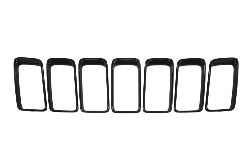 Cadru radiator Jeep Grand Cherokee (Wk2), 04.2013-10.2016, 7 piese; negru; complet, Aftermarket