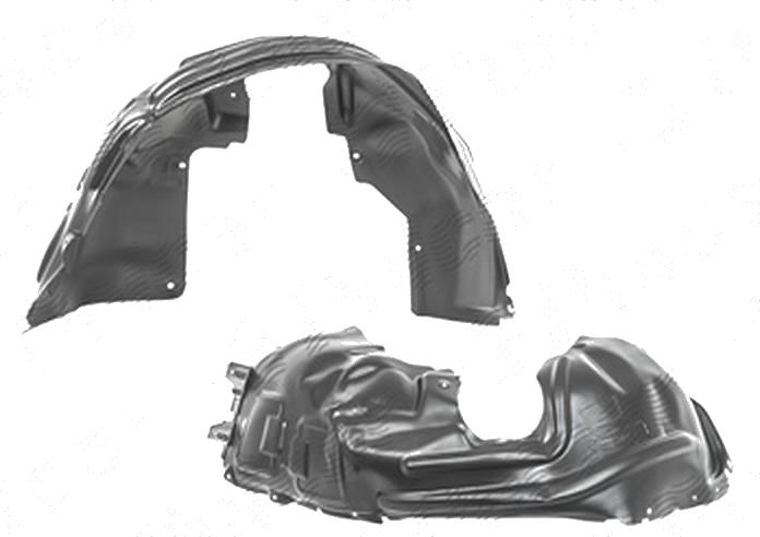 Carenaj aripa interioara, aparatori noroi Jeep Cherokee (Kl), 09.2013-, fata, Dreapta, polipropilena + polietilena