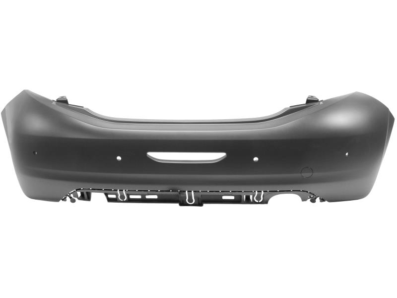 Bara spate Peugeot 208, 04.2012-12.2019, grunduit; suport senzori CITY-PARK; cu gauri pentru senzori de parcare, Aftermarket