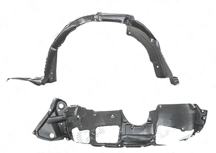 Carenaj aripa interioara, aparatori noroi Toyota Inaltalander (U50), 2014-2018 Motorizare 3, 5l; Eng, fata, Dreapta, polipropilena + polietilena; cu spuma antizgomot