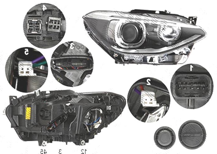 Far Bmw Seria 1 (F20), 08.2011-06.2015, fata, Dreapta, bi-xenon; cu LED daytime running light; D1S+LED+PY21W; electric; fara unitate control; fara ballast; cu motor, DEPO