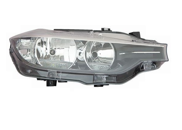 Far Bmw Seria 3/3 Gt (F30/31/34/35), 07.2015-12.2019, Combi, Sedan, partea Dreapta, cu lumina timp de zi tip LED; tip bec H7+H7+PY21W; electric; cu motor, DEPO