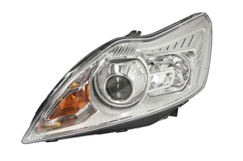Far Ford Focus 2 (Da), 01.2008-12.2010, partea Stanga, xenon; D1S+H1+PY21W+W5W; electric; argintiu; fara bec descarcare; fara ballast; cu motor, DEPO