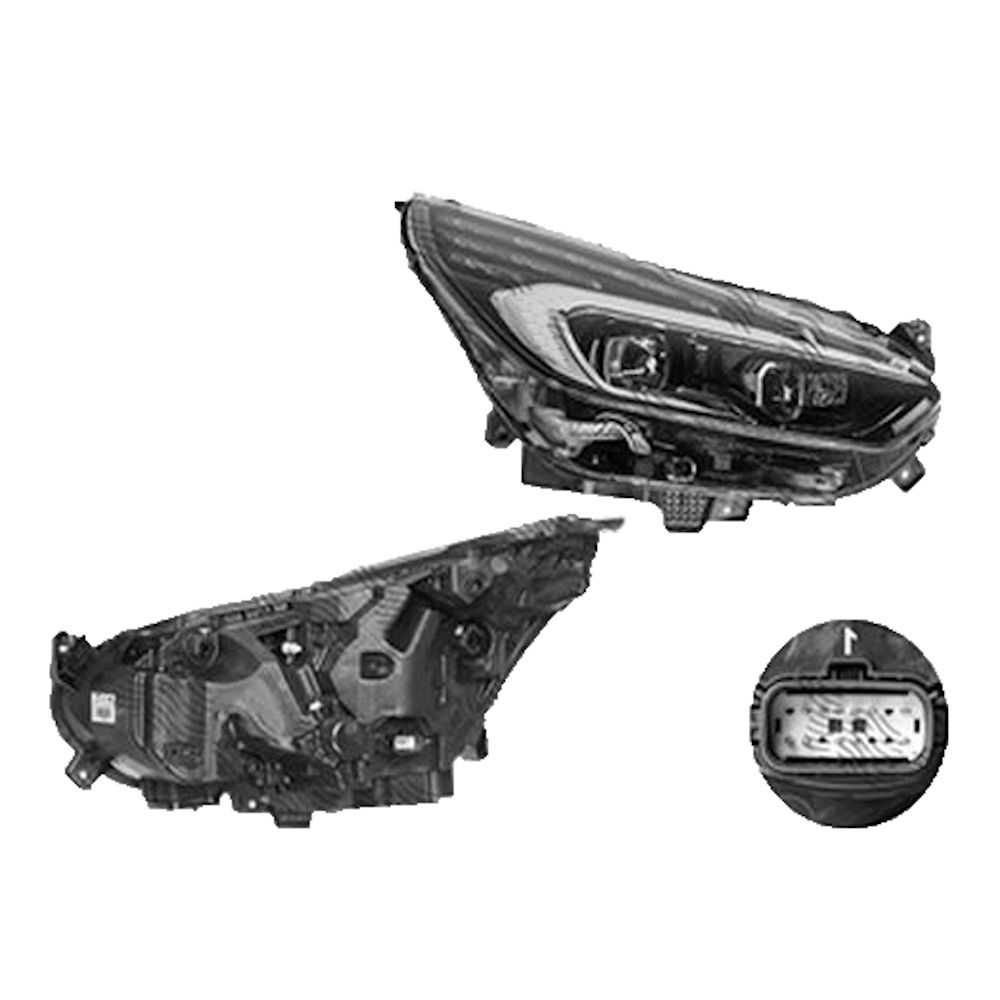 Far Ford S-Max, 10.2015-, partea Dreapta, cu sistem iluminat in curba; LED; electric; negru; cu unitate control lumina viraje; cu unitate control LED, VALEO