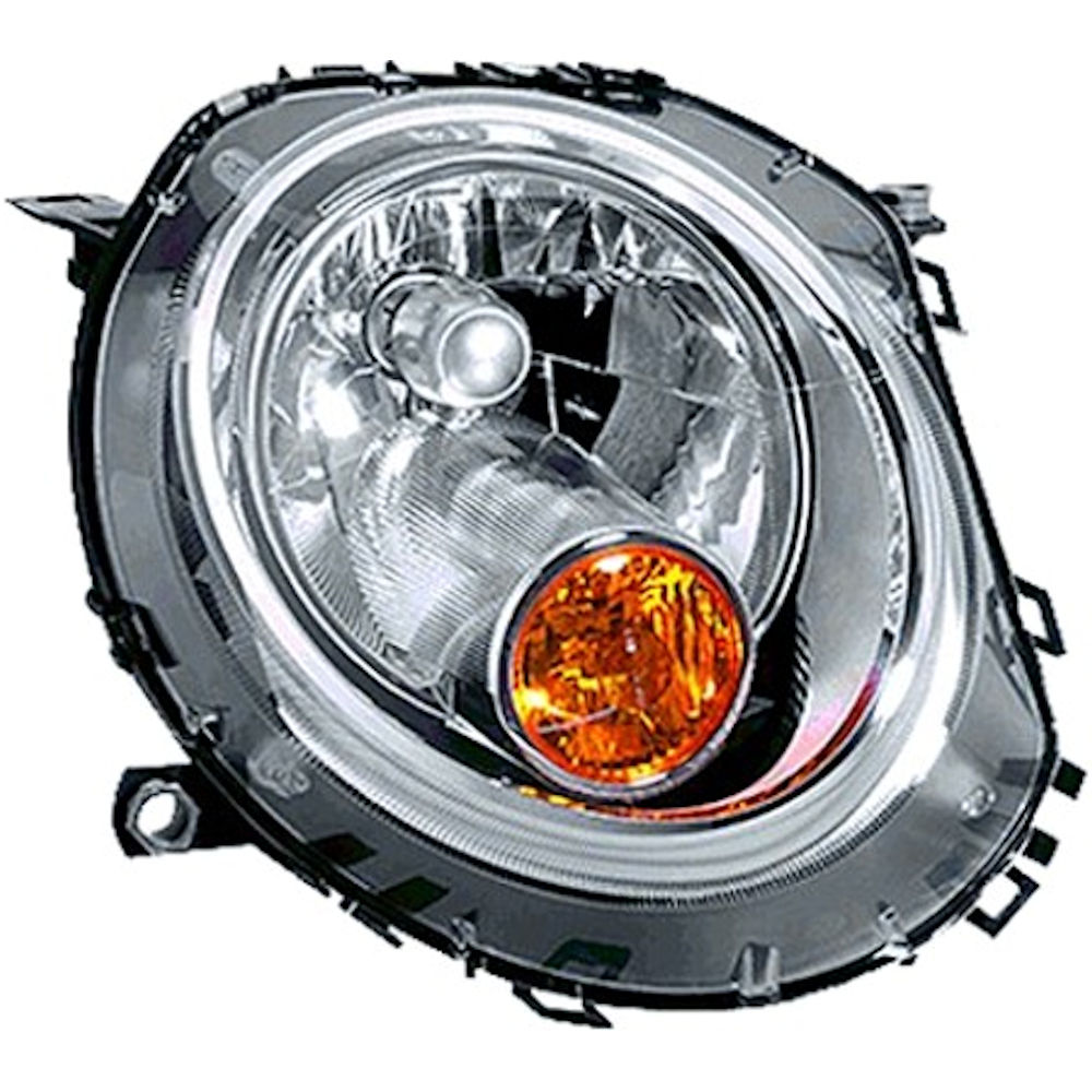 Far MINI ONE/COOPER/Clubman/ Clubvan/Coupe/Roadster/CabRio, 07.2007-2015, partea Stanga, electric, tip bec H4, semnalizare portocalie, cu motoras, Depo
