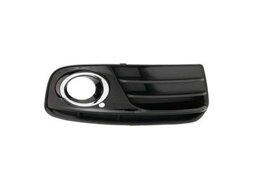 Grila bara Audi Q5 (8r) 06.2012-09.2016, Fata partea Dreapta, Cu inel cromat, negru lucios, cu gaura pentru proiector, 8R0807682JBMT