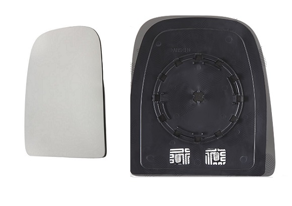 Geam oglinda exterioara cu suport fixare Iveco Daily, 05.2006-07.2014, Stanga, incalzita; geam convex; cromat; superior; doar pentru oglinzi View Max, View Max
