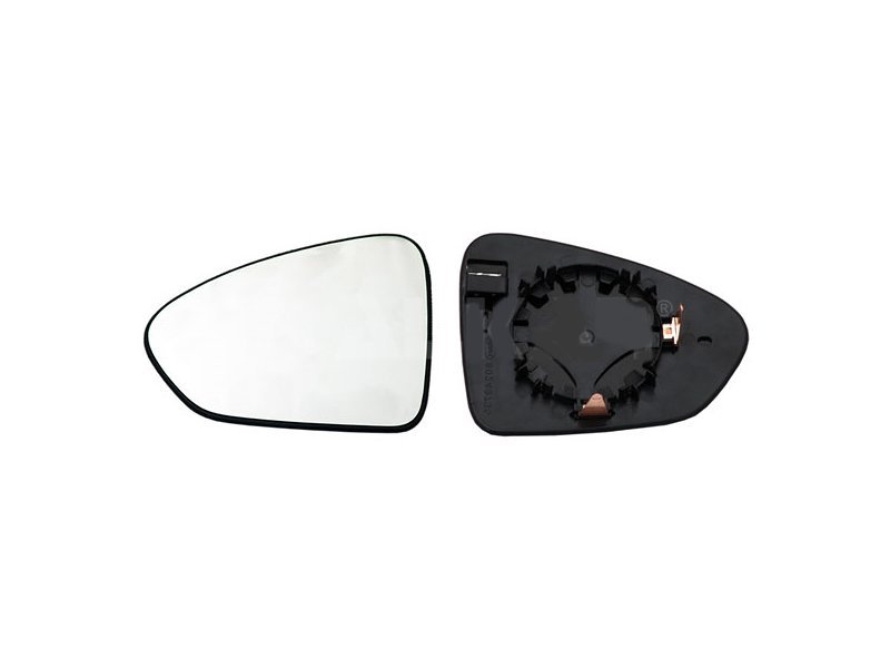 Geam oglinda exterioara cu suport fixare Fiat Tipo, 04.2016-, Stanga, incalzita; geam convex; cromat, View Max