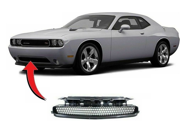 Grila bara de protectie Dodge Challenger, 02.2008-10.2014, Fata, Aftermarket