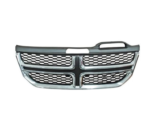 Grila masca radiator Dodge Journey (Jc), 2011-2016, Fata, cromat/negru, Aftermarket