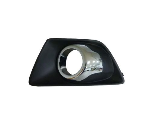 Grila bara Ford Ecosport, 12.2013-10.2017, Fata, partea Stanga, cu rama crom; cu gaura pentru lampa de ceata, Aftermarket