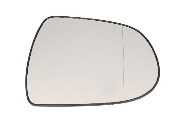 Geam oglinda exterioara cu suport fixare Hyundai I40 (Vf), 06.2011-; Sonata (Yf), 09.2009-05.2014, partea Dreapta, incalzit; sticla asferica; geam cromat, Aftermarket