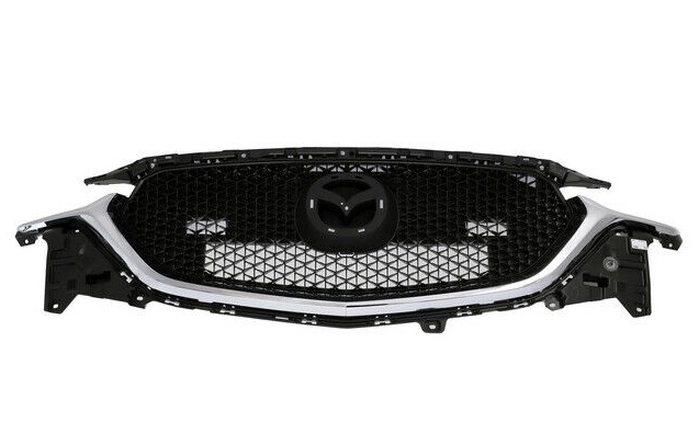 Grila masca radiator Mazda Cx-5, 06.2017-, Fata, cpl.; cromat/negru, Aftermarket