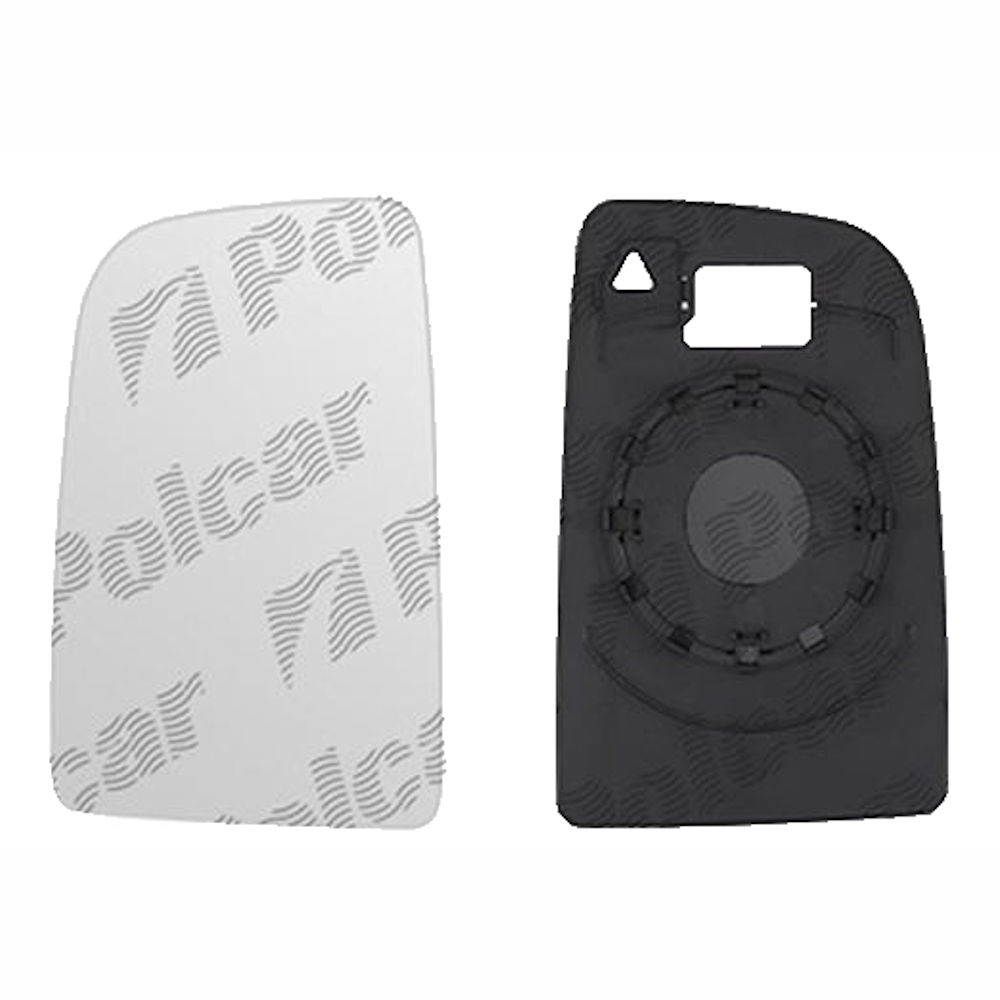 Geam oglinda exterioara cu suport fixare Mercedes Sprinter 209-524, 07.2006-06.2018, Vw Crafter (2e), 12.2005-04.2017, partea Stanga, sticla convexa; superior; pentru oglinzi fara detectie unghi mort, doar pentru oglinzi View Max, View Max