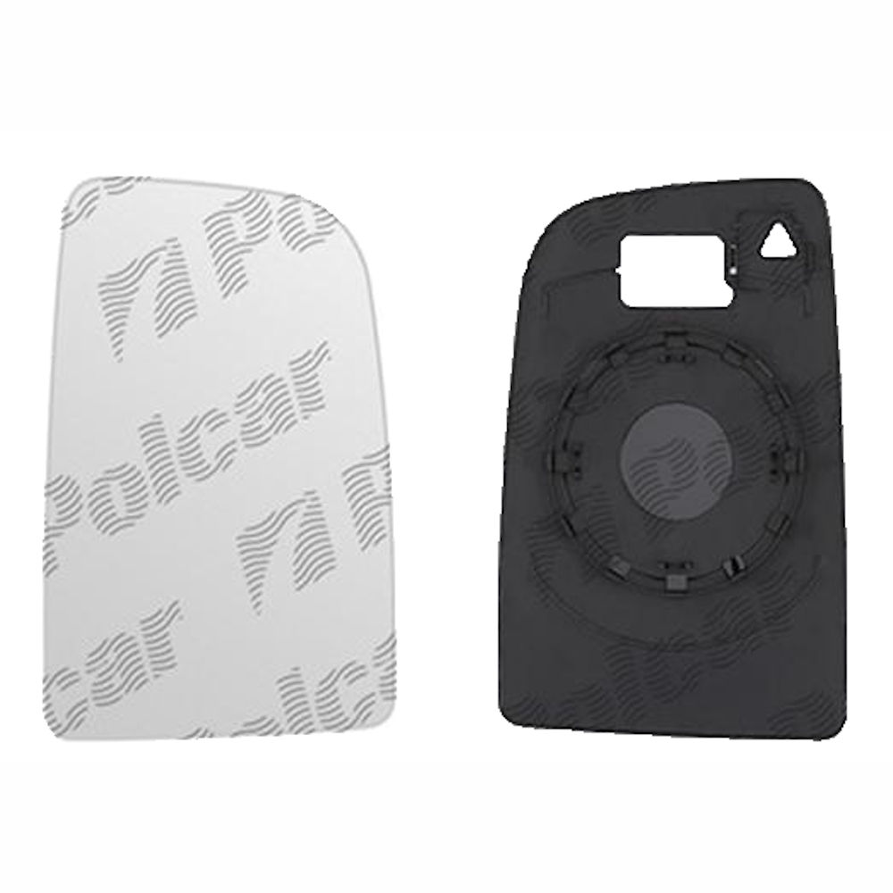 Geam oglinda exterioara cu suport fixare Mercedes Sprinter 209-524, 07.2006-06.2018, Vw Crafter (2e), 12.2005-04.2017, partea Dreapta, sticla convexa; superior; pentru oglinzi fara detectie unghi mort, doar pentru oglinzi View Max, View Max