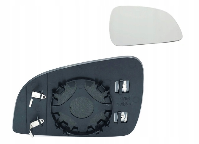 Geam oglinda exterioara cu suport fixare Opel Astra H, 2009-12.2012, Dreapta, incalzita; geam convex; cromat, View Max