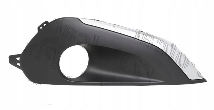 Grila bara Peugeot 208, 04.2012-, fata, Dreapta, cu ornament gri; cu gaura proiector; lateral