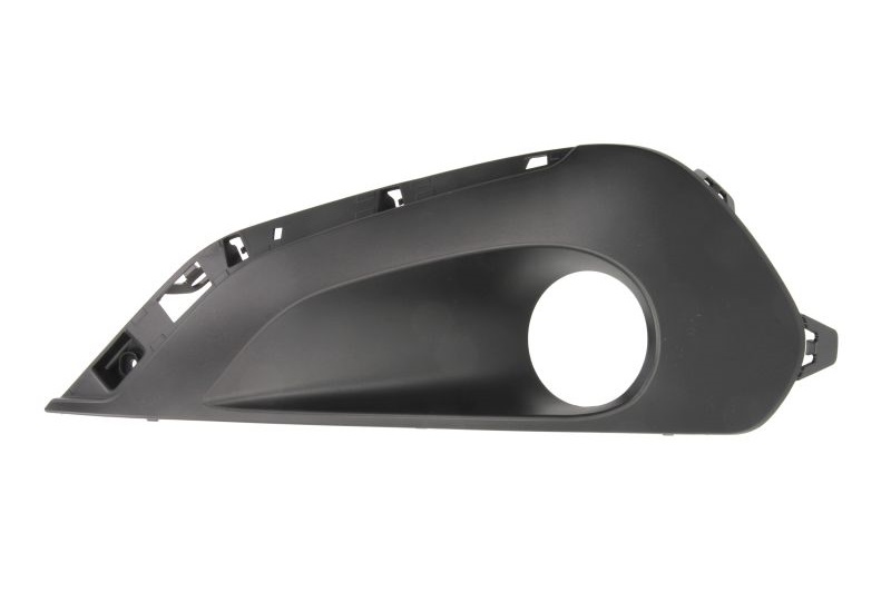 Grila bara Peugeot 208, 2015-12.2019, Fata, partea Stanga, cu gaura pentru lampa de ceata; lateral, Aftermarket