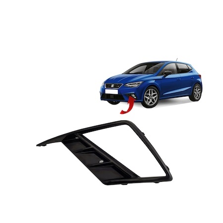 Grila bara Seat Ibiza, 10.2017-, Fata, partea Stanga, cu locas proiectoare, Aftermarket