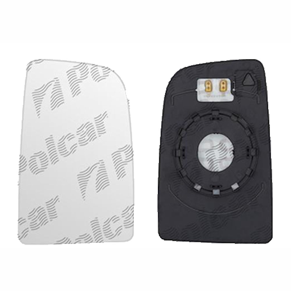 Geam oglinda exterioara cu suport fixare Mercedes Sprinter, 2009-06.2018; Sprinter, 02.2018-, Model W910; Vw Crafter (2e), 2009-04.2017, partea Dreapta, incalzit; geam panoramic; mai mici; doar pentru oglinzi View Max, View Max