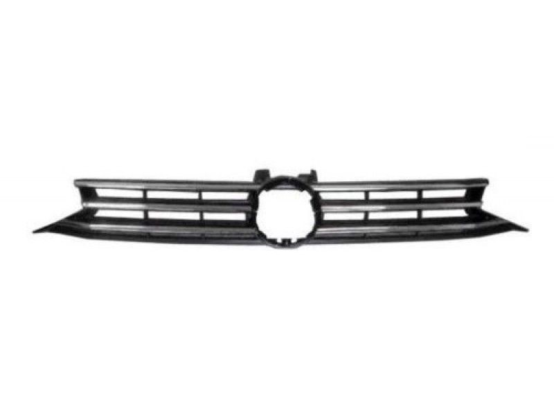 Grila masca radiator VW Touran (5t), 05.2015-, Fata, cu 3 ornamente cromate, Aftermarket Grila masca radiator VW Touran (5t), 05.2015-, Fata, cu 3 ornamente cromate, Aftermarket
