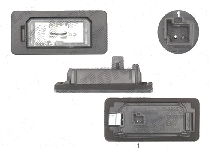 Lampa numar Bmw Seria 1 (E82/E88), 01.2007-10.2013 Model Cabrio, Coupe, spate, Stanga = Dreapta, LED; omologare: ECE/SAE, DEPO