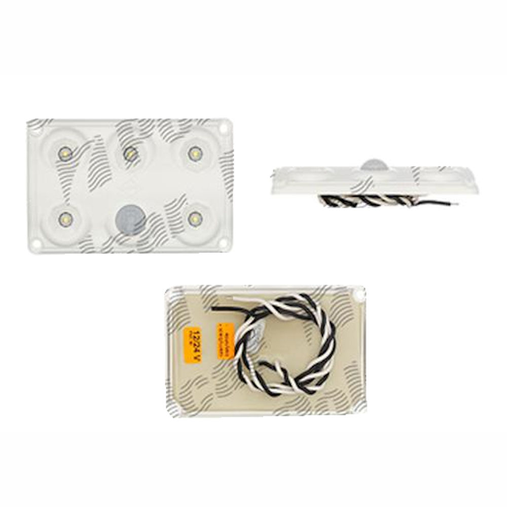 Lampa interioara cu leduri 12/24V, cu senzor miscare; dreptunghiular; LED, 1 buc.