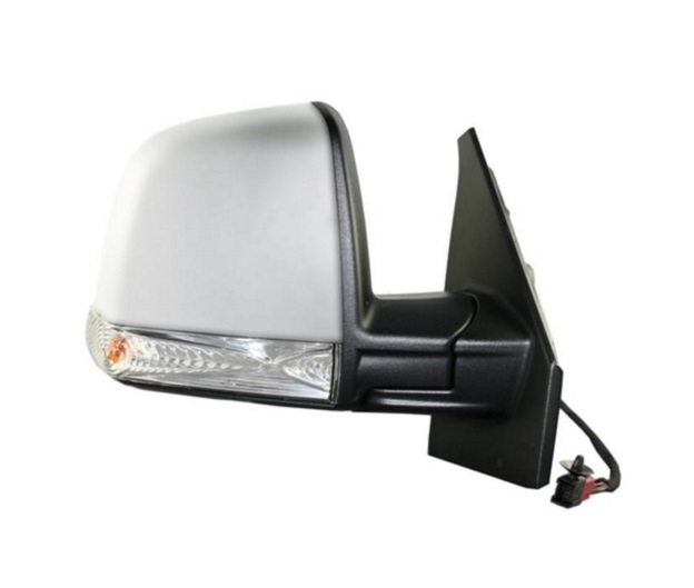 Oglinda usa exterioara Fiat Doblo (152/263), 01.2010-12.2014, Combi, Panorama; Doblo (263), 01.2015-, Combi, Panorama, partea Dreapta, reglare electrica; grunduit; incalzit; sticla convexa; geam cromat; cu Lucas, Aftermarket