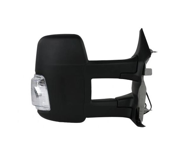 Oglinda usa exterioara Ford Transit/Tourneo, 01.2014-, partea Dreapta, reglare electrica; textil; incalzit; sticla convexa; geam cromat; cu semnalizator galben; brat lung, View Max