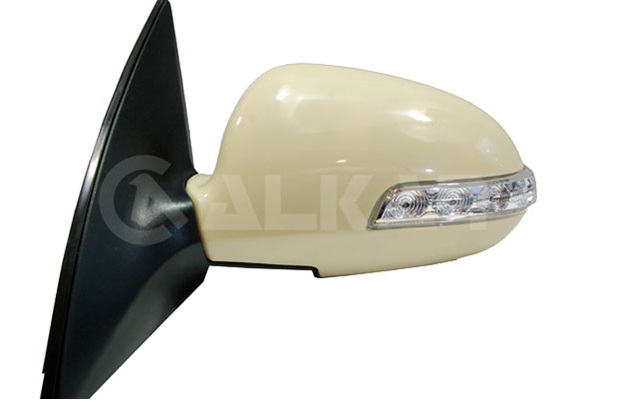 Oglinda usa exterioara Hyundai I10 (Ba), 01.2014-, partea Stanga, reglare electrica; carcasa grunduita; incalzit; sticla convexa; geam cromat, Aftermarket