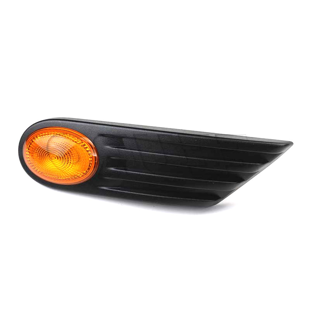 Lampa semnalizare laterala MINI ONE/COOPER/Clubman/ Clubvan/Coupe/Roadster/CabRio, 07.2007-2015, partea Stanga, portocalie, cu soclu bec, cu rama, OEM/OES