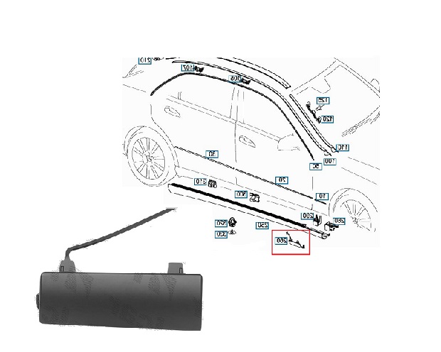 Ornament prag partea din fata Mercedes Clasa E (W212) Sedan/Combi, 02.2013-, Amg, Fata, partea Dreapta, grunduit, Aftermarket